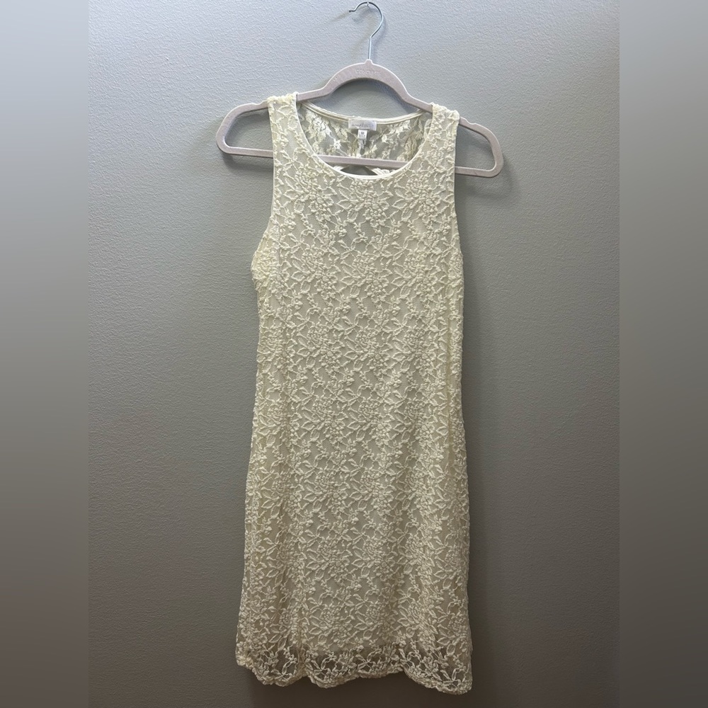 Cream lace dress, size M, Charming Charlie’s